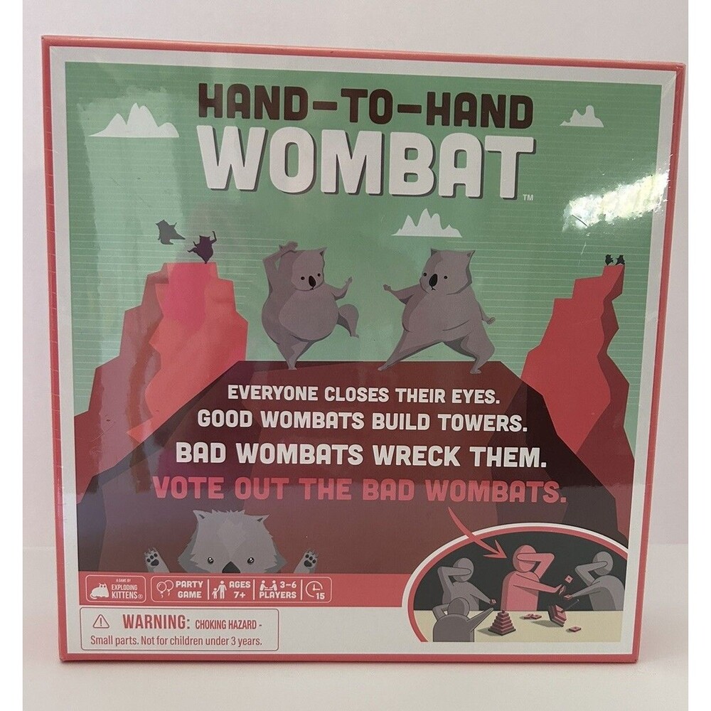 Hand to Hand Wombat Game by Exploding Kittens New In box Game Ages 7+